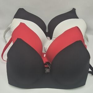 3 Victoria's Secret lightly Lined Wireless T-Shirt Bras + VS Incredible Bra 36D